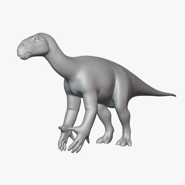 3D Iguanodon Basemesh Low Poly