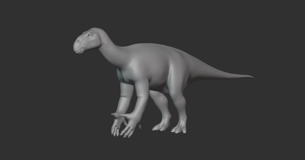 Iguanodon Basemesh Low Poly 3D 모델 - TurboSquid 1994653