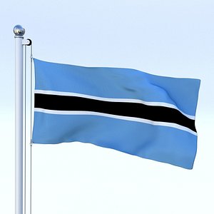 3d flag pole