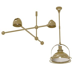 chandelier lighting 2 custom 3D model