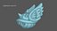 Turtle Koopa Troopa Shell Blue Wings Super Mario 3D model