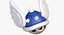 Turtle Koopa Troopa Shell Blue Wings Super Mario 3D model
