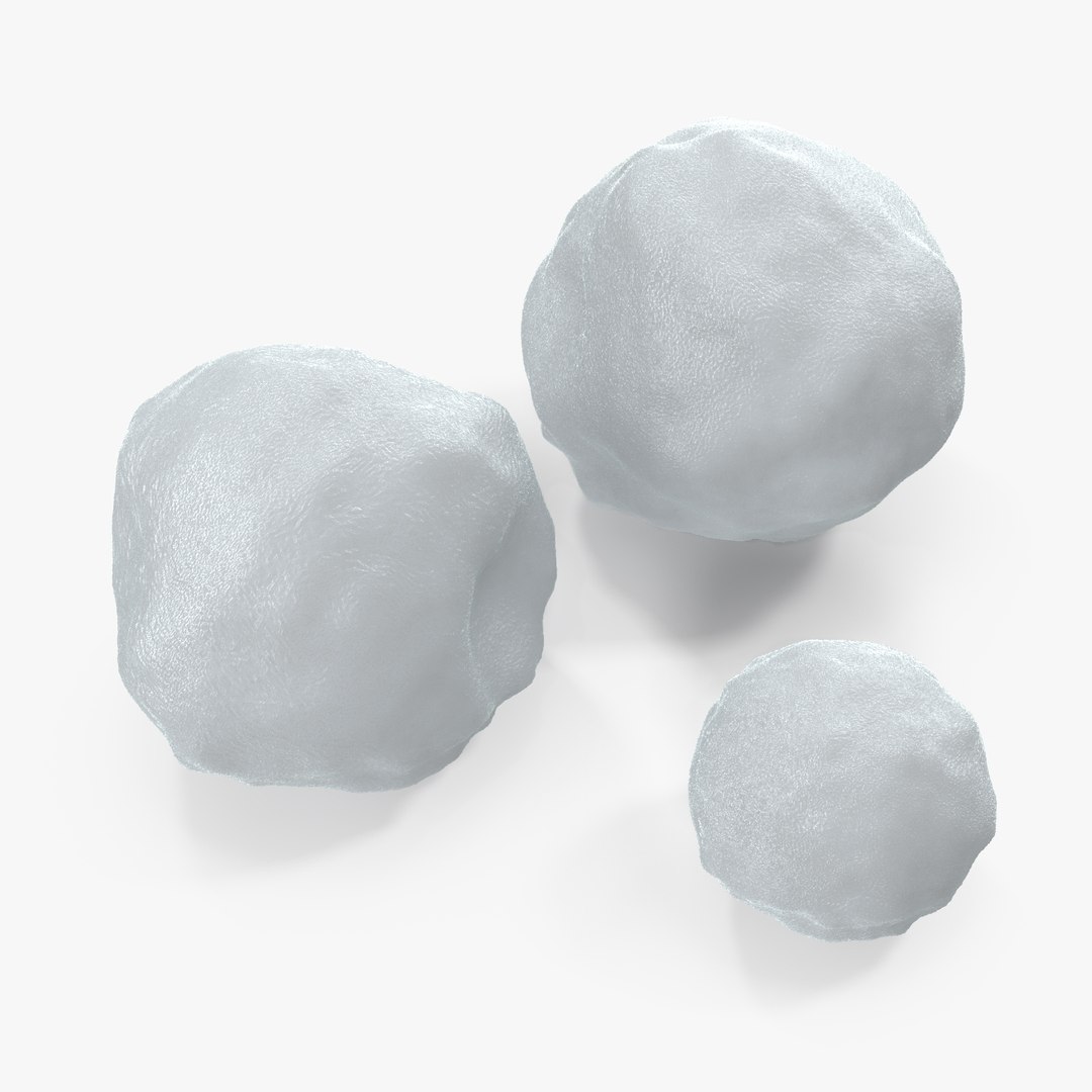 Snowballs Set 3D model preview