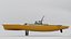 Kayak for fishing Hobie Mirage Pro Angler 14 with 360 Papaya Orange 3D model