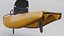 Kayak for fishing Hobie Mirage Pro Angler 14 with 360 Papaya Orange 3D model