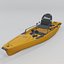 Kayak for fishing Hobie Mirage Pro Angler 14 with 360 Papaya Orange 3D model