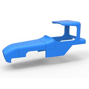 3D Shell of Vintage Supermodified stock car Scale 1 to 25