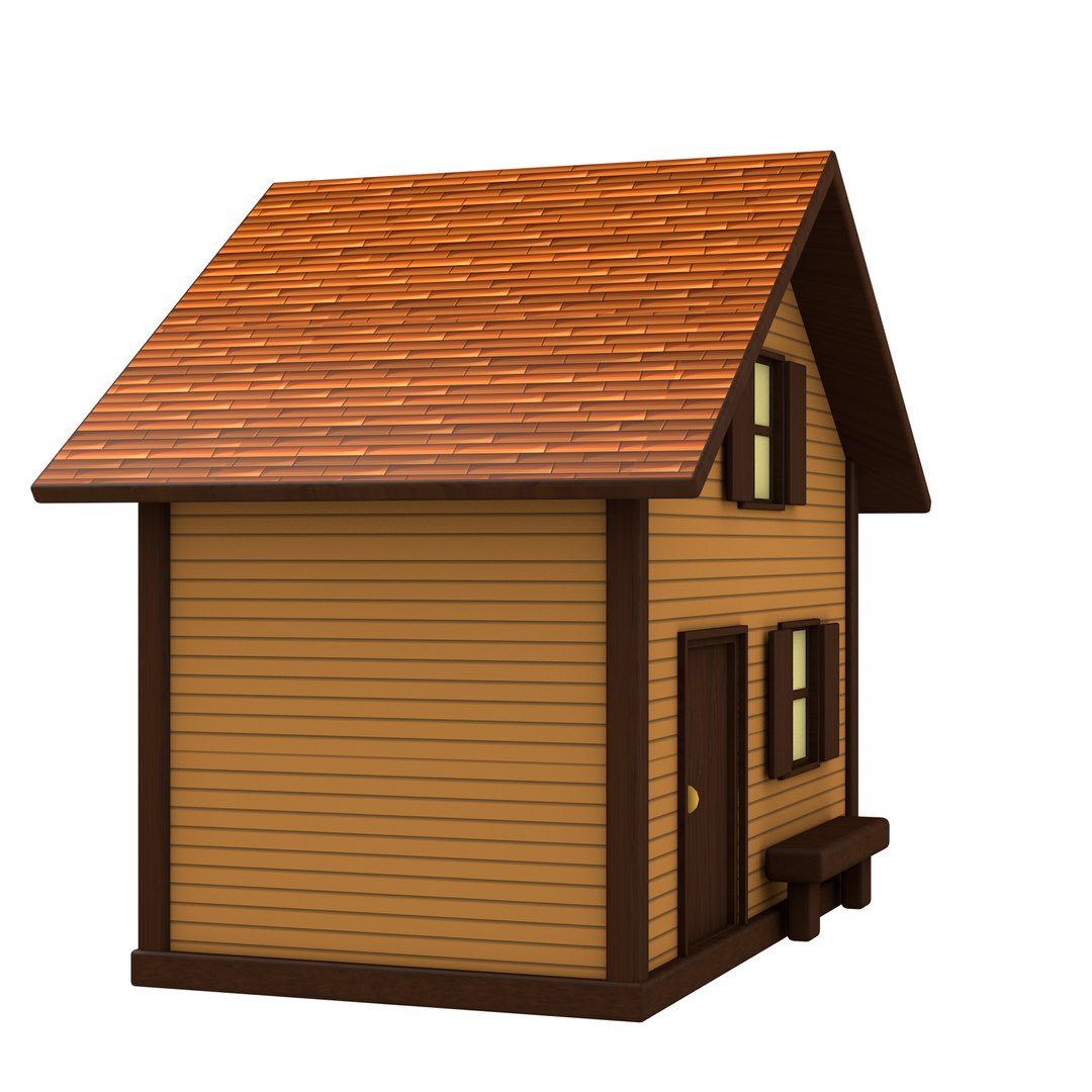 Cartoon wood house 3D - TurboSquid 1407224