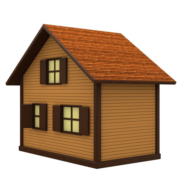 Cartoon wood house 3D - TurboSquid 1407224