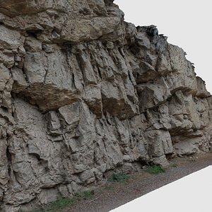 3D scan cliff wall model