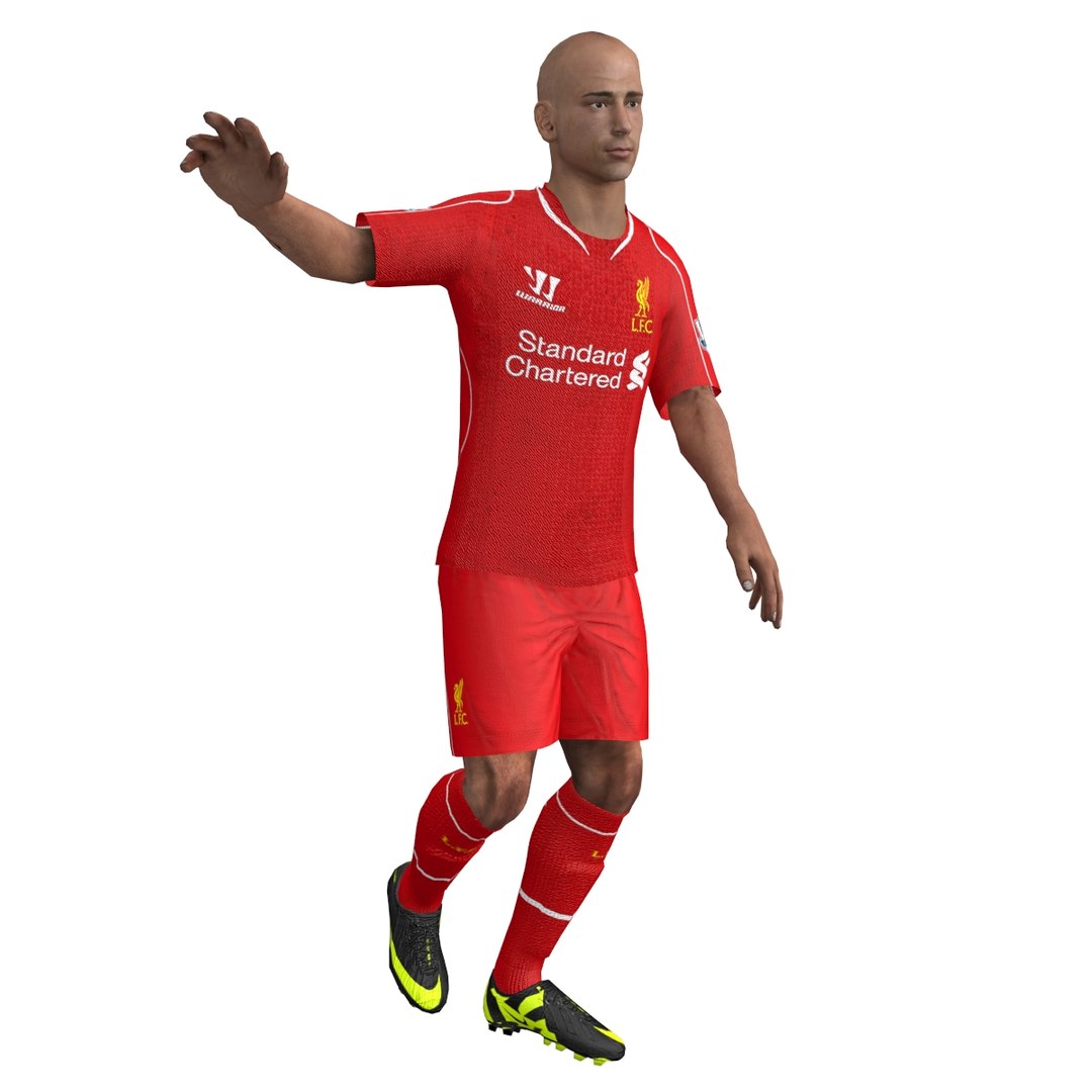 Rigged Soccer Player Body Max