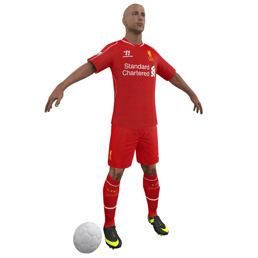 Rigged Soccer Player Body Max