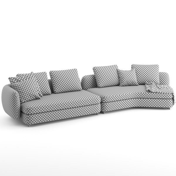 Sofa saint germain poliform 3D model - TurboSquid 1637102