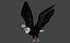 Two different version of vulture flying and sitting bird collection rigged and low poly