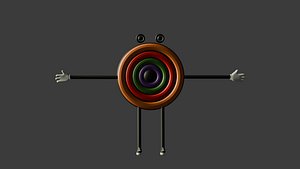 Cartoon character 3D model