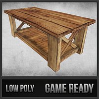 Rustic Wood Table 02
