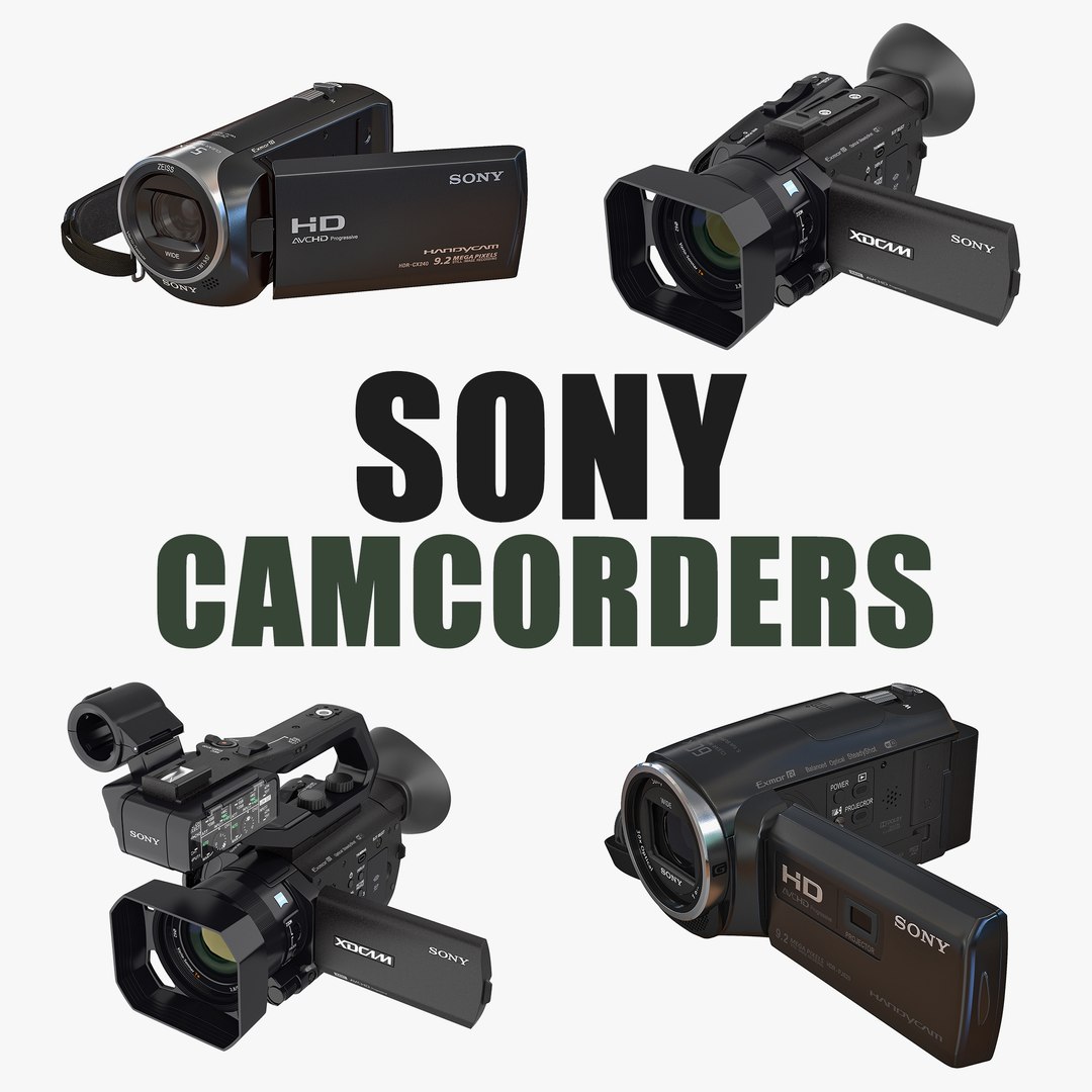 Sony Handycam Hdr-td20v Black 3d Model