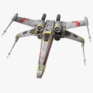 X-Wing Starfighter Spacecraft Rigged