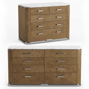 Inedito Asnaghi Lola Chest Of Drawers 3D