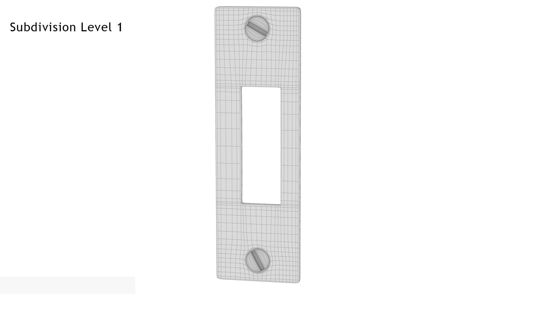 3D Door Strike Plate Golden V02 TurboSquid 1715238