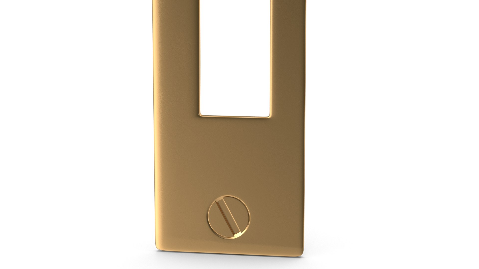 3D Door Strike Plate Golden V02 TurboSquid 1715238