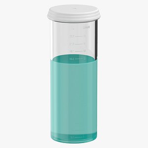 Pill Pod Vial 15dram 55ml Full 3D model