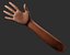 3D hand rigged model