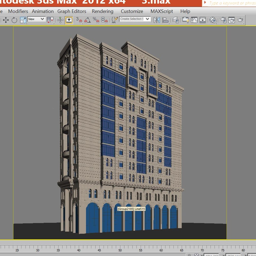 Hotel Building Model - TurboSquid 1247417