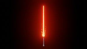 3D Lightsaber red