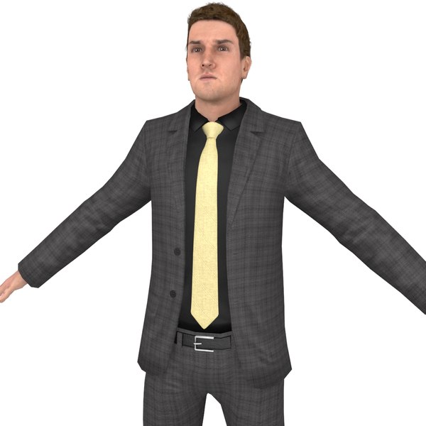 3D model man suit - TurboSquid 1296504