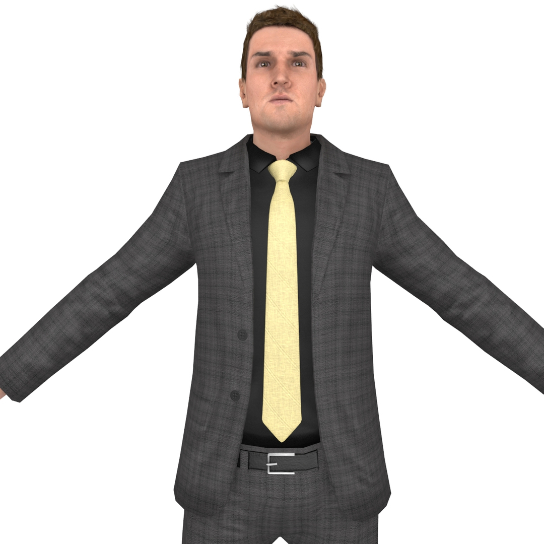 3D model man suit - TurboSquid 1296504