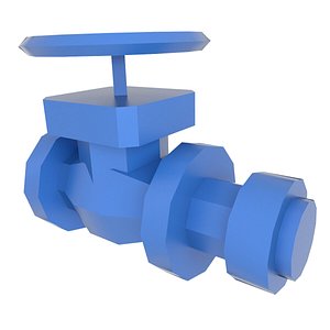 3D Globe Valve Low 18 model