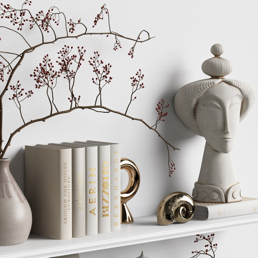 Decor Set 224 3D Model - TurboSquid 2206553