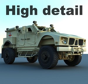 3d m-atv military ambulance model