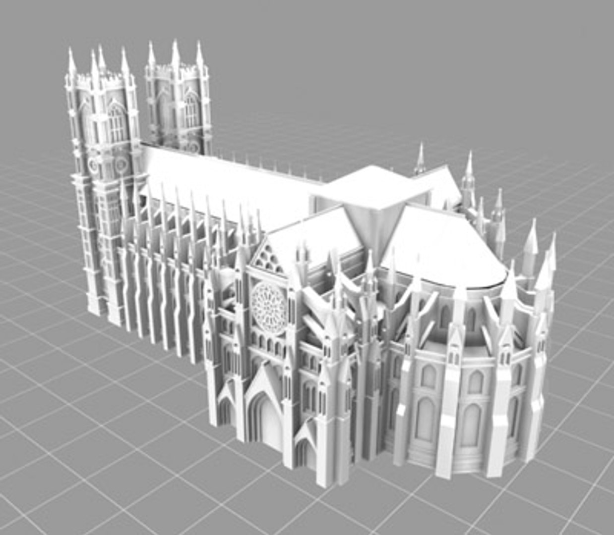 Westminster Abbey London 3d Model