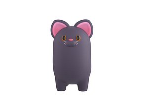 3D model Black Cat Character