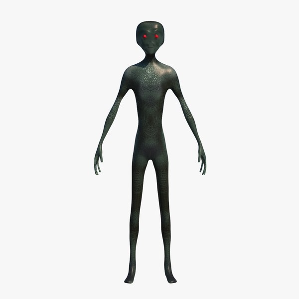 3d model grey alien