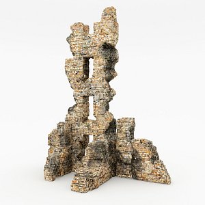 3d ruins tower