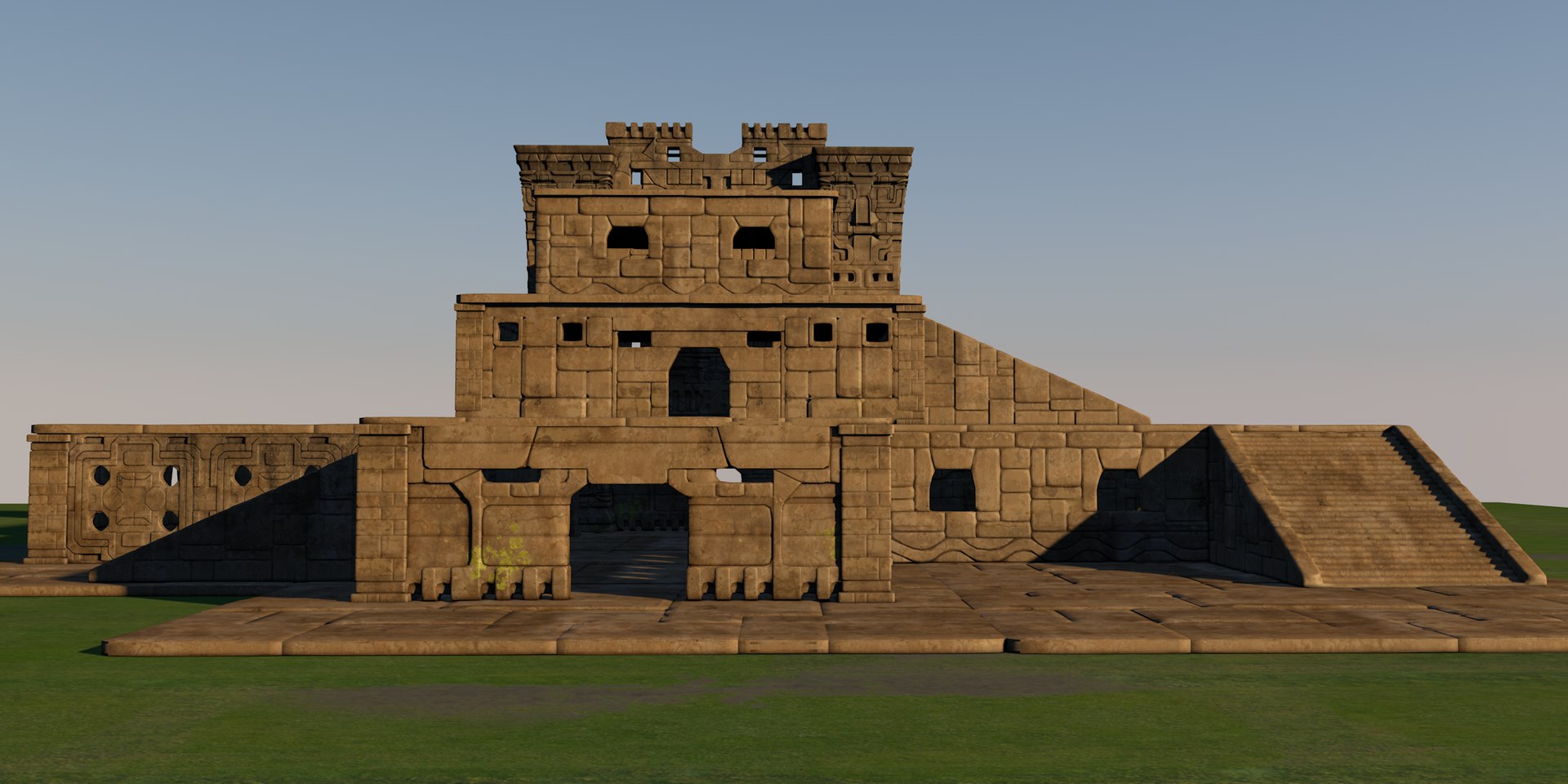 3D Architectural Complex Pre-columbian Model - TurboSquid 1574697