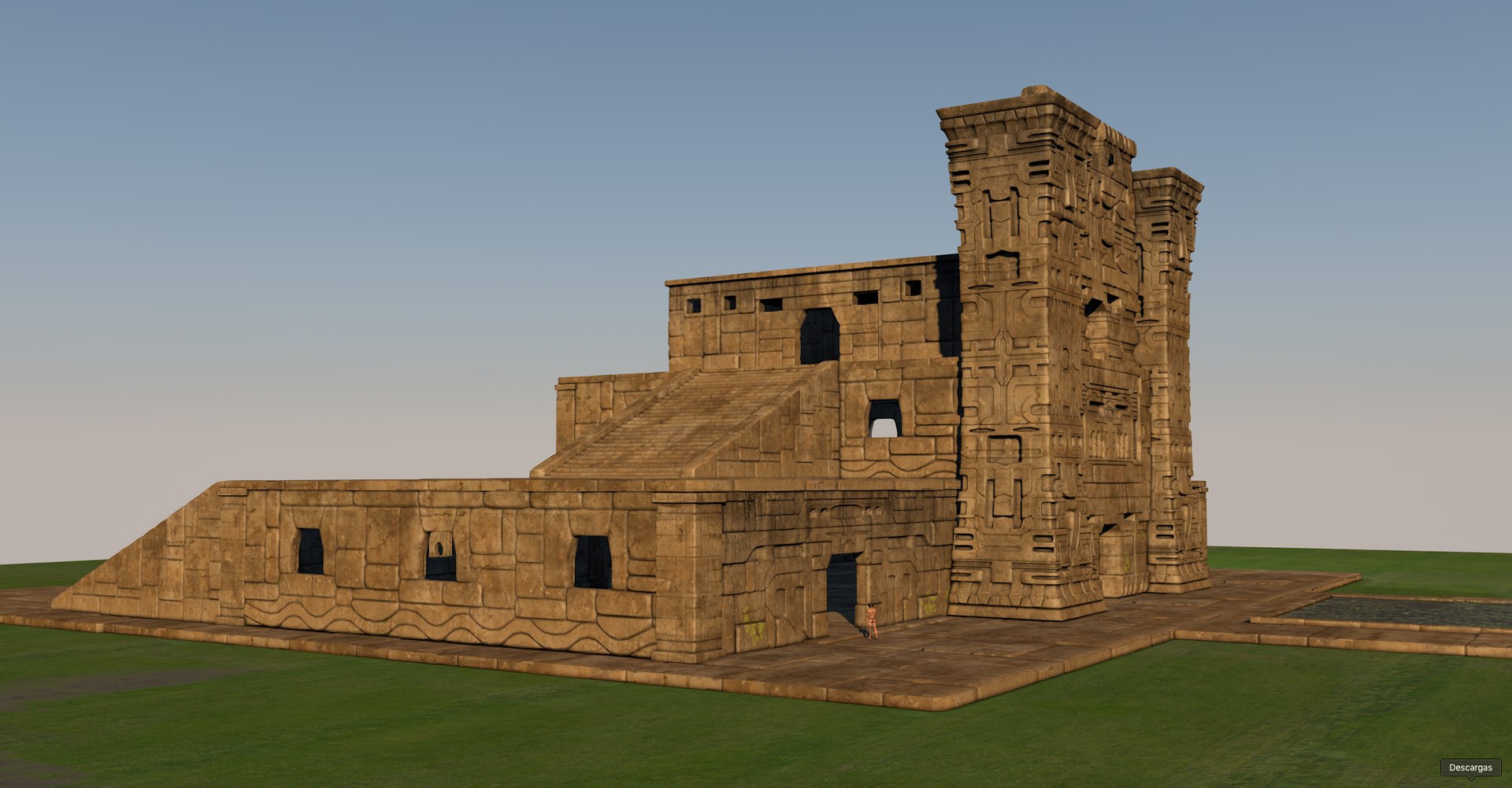 3D Architectural Complex Pre-columbian Model - TurboSquid 1574697