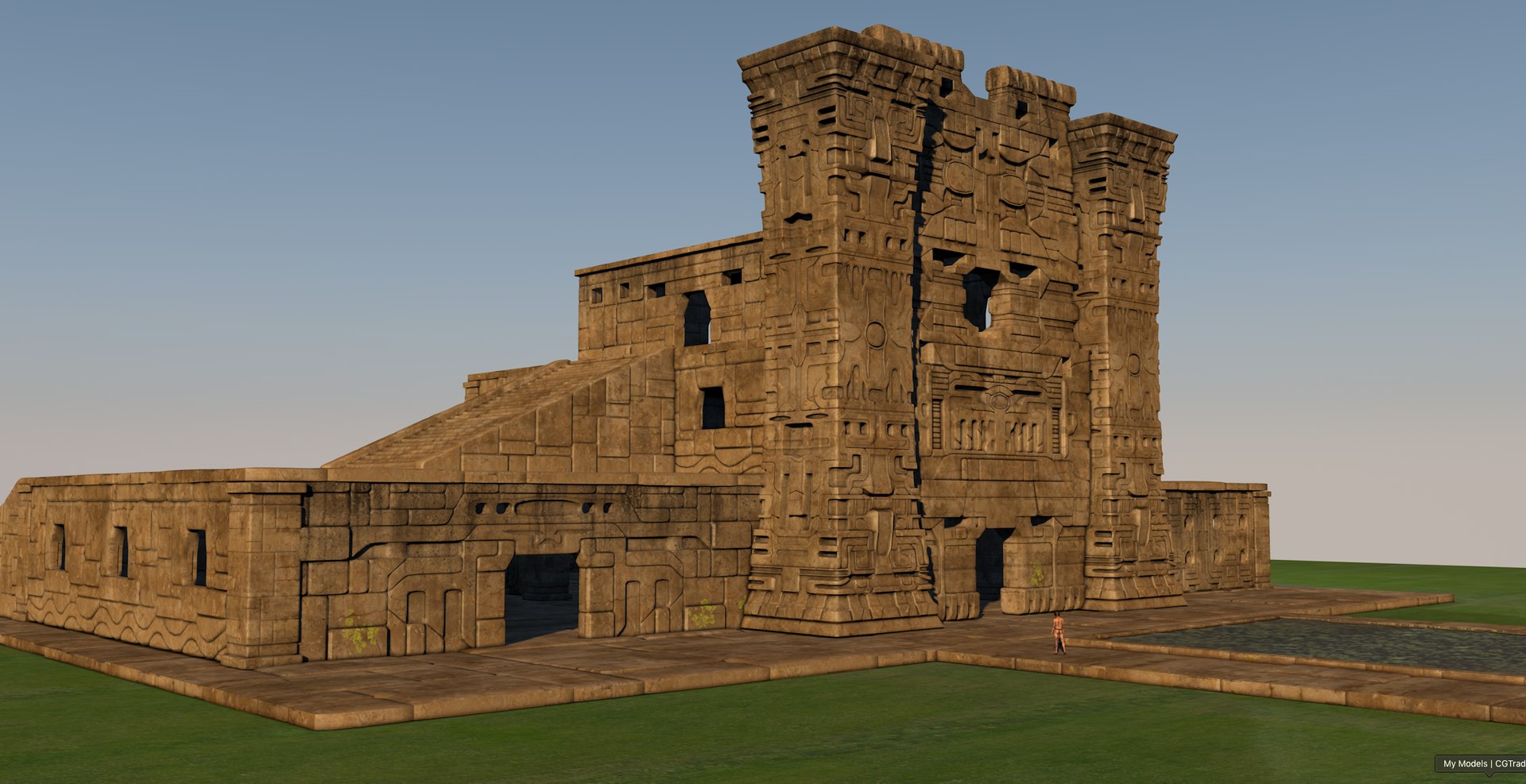 3D Architectural Complex Pre-columbian Model - TurboSquid 1574697