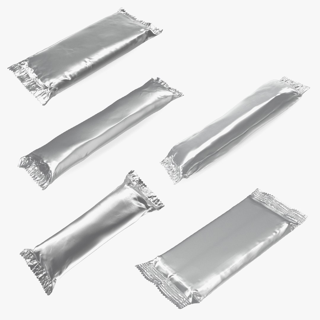Chocolate Bar Templates 3D Models Collection 3D model preview