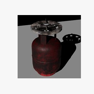 3D Small Gas fuel 5 Kg Cylinder model