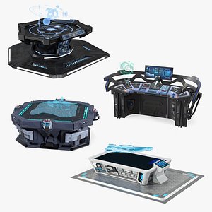 Sci Fi Holographic Tables Collection 2