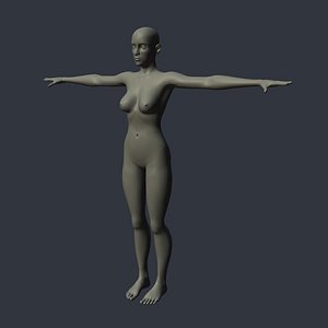 female body 3d max