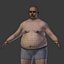 Fat Man - African - Arab - Indian - European - White - Black - Brown