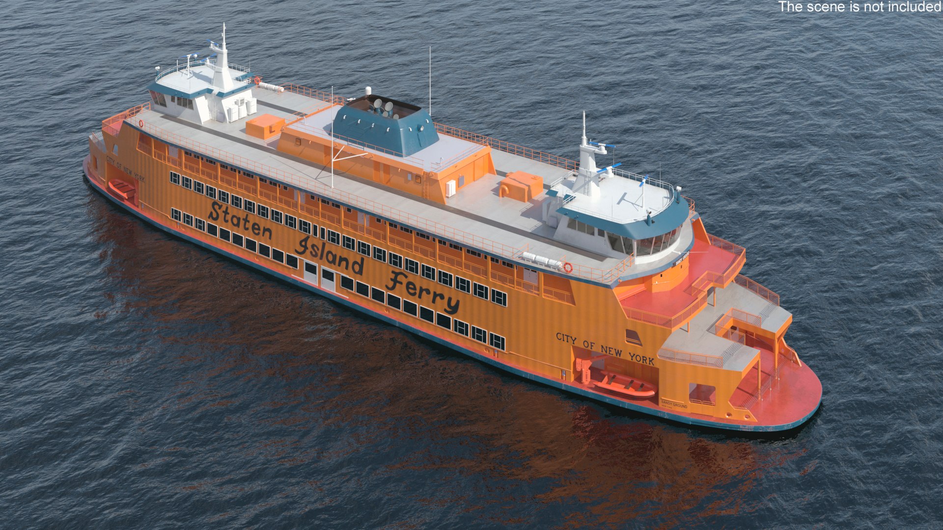 New York Staten Island Ferry Model - TurboSquid 2389967