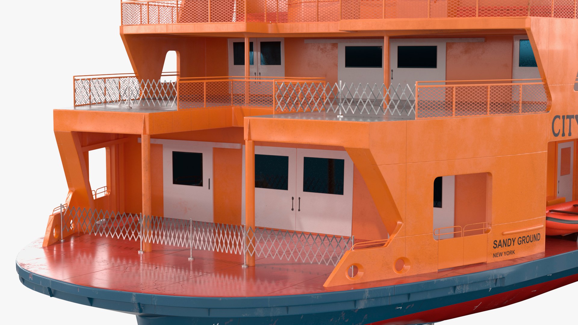 New York Staten Island Ferry Model - TurboSquid 2389967