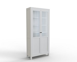 3D hemnes cabinet panel glass door model