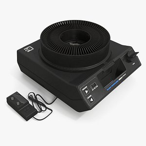 3D Kodak Carousel 4200 Slide Projector Black model